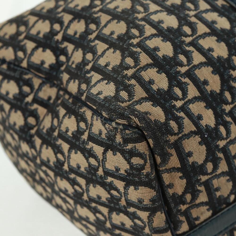 Christian Dior Trotter Canvas Boston Bag Navy Silver Auth 161273 - Picture 15 of 16